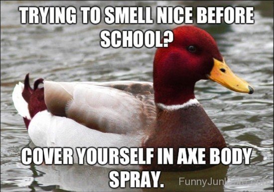 Trying To Smell Nice Before School-uvr425