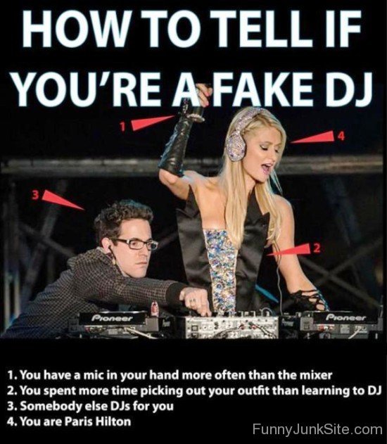 How To Tell If You're A Fake Dj-edy614