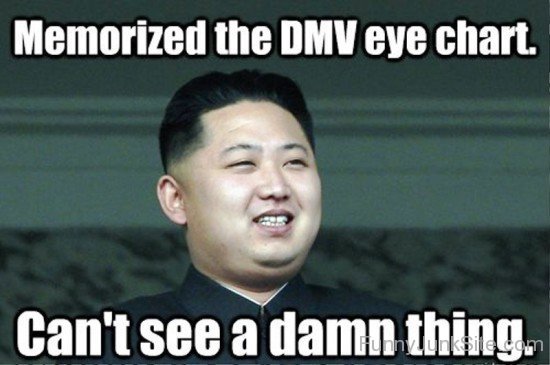 Memorized The Dmv Eye Chart-qgm917