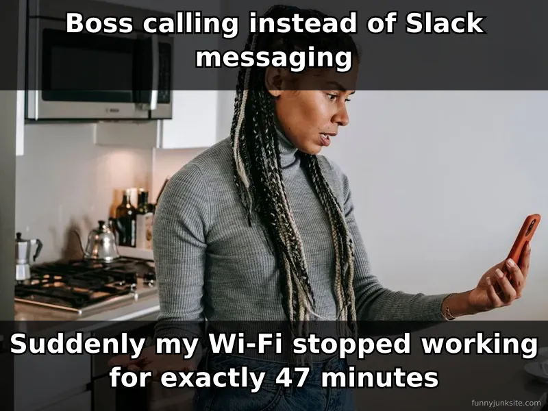 Gen Z work meme: person avoiding phone call notification, funny office humor about millennial phone phobia at work