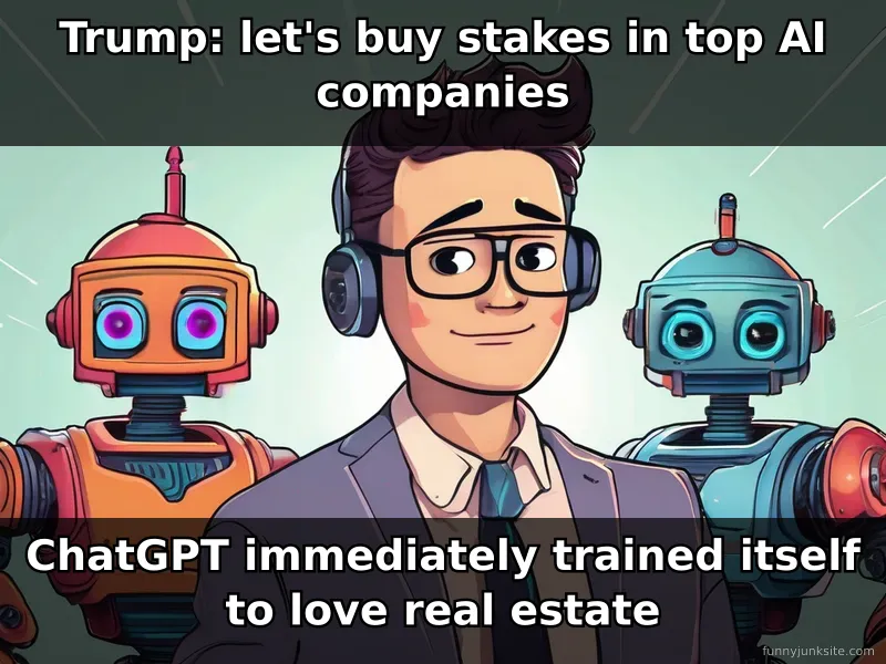 AI government investment meme about Trump buying stakes in artificial intelligence companies