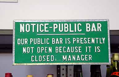 Bar warnings